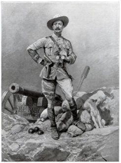 Robert Stehenson Smyth Baden Powell Gallery: Major General Robert Baden Powell (1857-1941), 1900.Artist: Richard Caton Woodville II