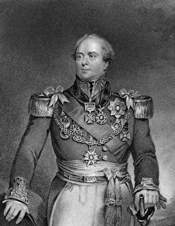 Archibald Campbell Gallery: Major-General Sir Archibald Campbell, British soldier, c1830 (c1857)