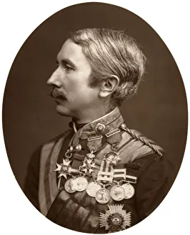 General Wolseley Prints: Major-General Sir Garnet Wolseley, KCB, British soldier, 1876. Artist: Lock & Whitfield