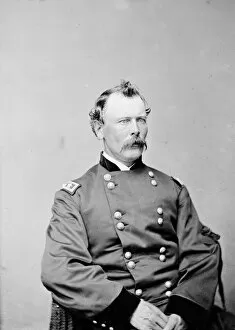 Mustache Gallery: Major General Thomas Casimer Devin, US Army, between 1855 and 1865. Creator: Unknown