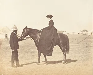 Charlotte Collection: Major Jones and Lady Canning, 1858-61. Creator: Unknown