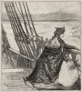 1834 1903 Prints: The Majors Daughter: Clara Vinraces Farewell to her Father, 1862
