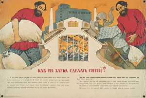 Unknown Artist Prints: How to make calico from bread, 1919. Creator: Unknown artist