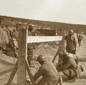 Barbed Wire Gallery: Making barbed wire, c1914-c1918