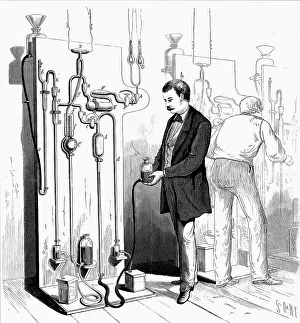Apparatus Prints: Making Edison light bulbs, 1880