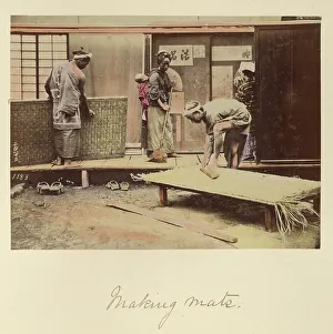 Making Prints: Making Mats, about 1873-1883. Creator: Shinichi Suzuki I
