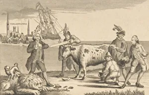 Admiral Earl Howe Collection: Mal Lui Veut Mal Lui Tourne Dit Le Bonne Homme Richard, ca. 1780. ca. 1780. Creator: Anon