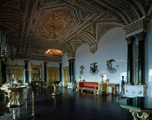 The Malachite Hall of the Winter Palace in Saint Petersburg, 1837-1839 The Malachite Hall of the Winter Palace in Saint Petersburg, 1837-1839