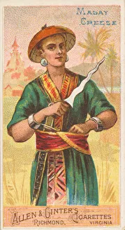 Metro Prints: Malay Creese, from the Arms of All Nations series (N3) for Allen &amp