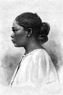 Images Dated 28th August 2007: Malaysian woman, 19th century. Artist: Henri Thiriat