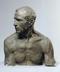 Neck Prints: Male bust, 1910/1911. Creator: George Minne