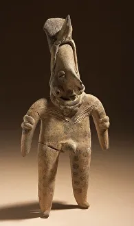 Colima Prints: Male Figure, 200 B.C.-A.D. 500. Creator: Unknown