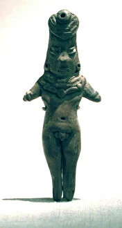 Pre Columbian Collection: Male Figure, 500 / 300 B. C. Creator: Unknown