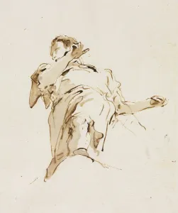 1696 1770 Prints: Male(?) Figure Seen from Below, c