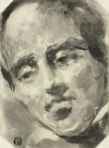 Male Head, 1830/72. Creator: Henry Tidey