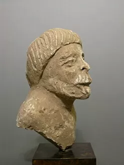 Afghanistan Collection: Male Head, 2nd / 3rd century. Creator: Unknown