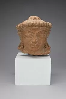 Uttar Pradesh Gallery: Male Head, 3rd / 4th century. Creator: Unknown