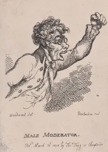 Male Moderator, March 30, 1808. March 30, 1808. Creator: Thomas Rowlandson