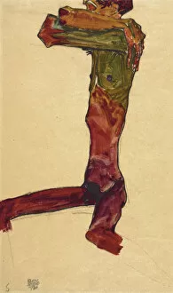 Watercolour On Paper Gallery: Male Nude, 1910
