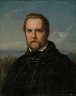 Historical Scene Or Person Prints: Maleren professor Johann Wilhelm Schirmer, c1840s. Creator: Unknown