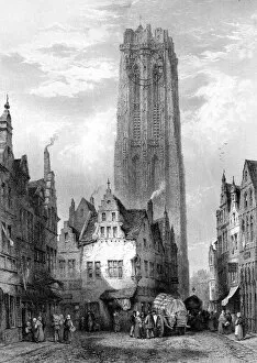 Images Dated 28th January 2008: Malines (Mechelen) Cathedral, Antwerp, Belgium, 19th century.Artist: JJ Crew