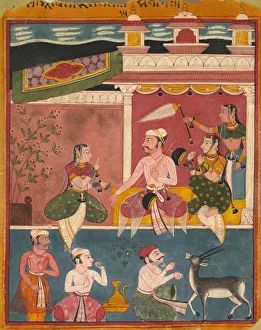 Malkaus Raga, from Ragamala, c. 1610. Creator: Unknown