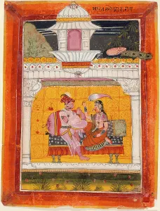Fly Swish Prints: Malkos Raga, Folio from a Ragamala (Garland of Melodies), c1675. Creator: Unknown