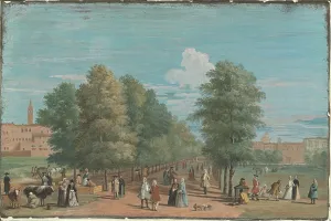 Marco Ricci Prints: The Mall from Saint James Park, 1720s?. Creator: Marco Ricci