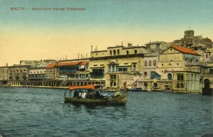 Maltese Prints: Malta - Admirality House Vittoriosa, c1918-c1939. Creator: Unknown
