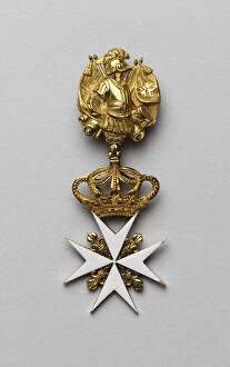 Tsarina Maria Feodorovna Gallery: The Maltese cross of Maria Fyodorovna, Late 18th century. Artist: Orders, decorations and medals