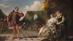 Shakespeare Collection: Malvolio and the Countess, c1840, (c1915). Artist: Daniel Maclise