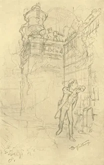 Karl Prints: Malvolios Enkel, mid-late 19th century, (c1924). Creator: Carl Spitzweg
