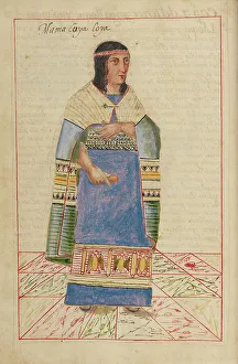 Peru Prints: Mama Cura, completed in 1616. Creator: Unknown