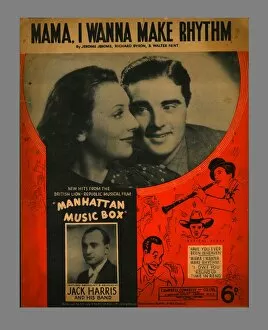 Musical Gallery: Mama, I Wanna Make Rhythm, sheet music, 1937. Creator: Unknown