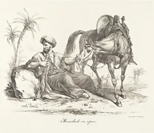 A Mameluck Resting. Creator: Carle Vernet
