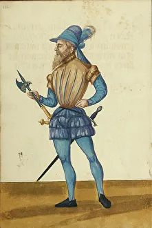 A Man with an Axe, about 1560-1570. Creator: Unknown