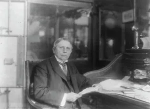 Cyanotypes 1890 1950 Gmgpc Prints: Man (banker?) seated at desk at American Security and Trust Co