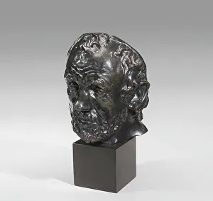 Forehead Prints: Man With A Broken Nose, modeled 1863-64. Creator: Auguste Rodin