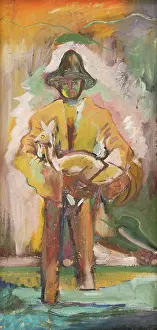 Arnold Peter Weisz Kubncan Prints: Man Carrying a Deer, 1930-1935. Creator: Arnold Peter Weisz-Kubincan