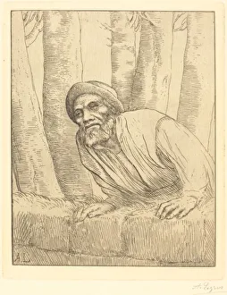 Man Climbing a Wall (L escalade). Creator: Alphonse Legros