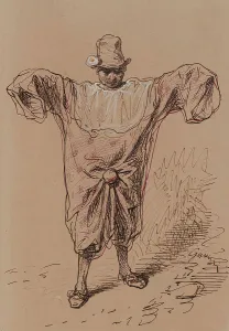Comic Prints: Man in a Clown Suit, 1852-1866. Creator: Paul Gavarni