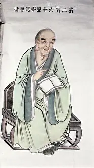 Wise Prints: A man or deity, (unknown date). Creator: Unknown