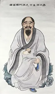 Black Hair Prints: A man or deity, (unknown date). Creator: Unknown