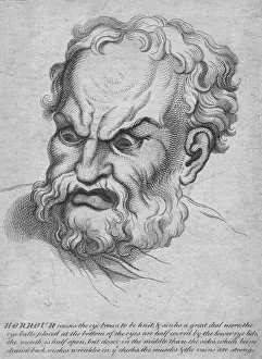 Emotional Prints: Man with expression of horror, 18th century? Creator: Unknown