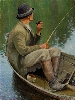 Man Fishing, 1922. Creator: Pekka Halonen
