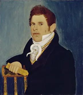 Scale Prints: Man with Folding Rule, c1820. Creator: Wilkinson Limner