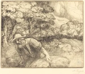 Bundle Gallery: Man Foraging (L homme au fourrage). Creator: Alphonse Legros