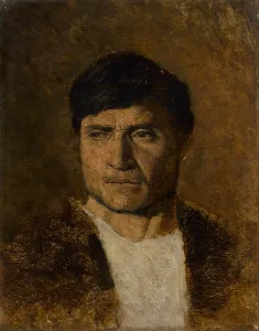 Suspicion Prints: Man in a Fur, 1877-1880. Creator: Ladislav Mednyanszky