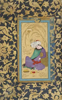 Pomegranate Prints: Man in a Fur-Lined Coat, ca. 1600. Creator: Riza