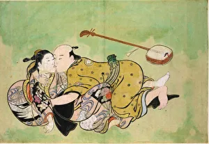 A man and geisha, ca 1714